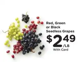 Pick'n Save Red, Green or Black Seedless Grapes offer