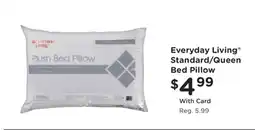 Kroger Everyday Living Standard/Queen Bed Pillow offer