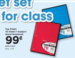 Kroger Top Flight 70-Sheet 1-Subject Spiral Notebook offer