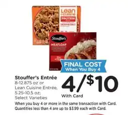 Kroger Stouffer’s Entrée or Lean Cuisine Entrée offer