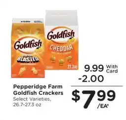 Kroger Pepperidge Farm Goldfish Crackers offer