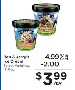 Kroger Ben & Jerry's Ice Cream offer