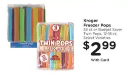 Kroger Kroger Freezer Pops offer