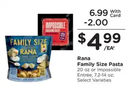 Kroger Rana Family Size Pasta offer