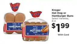 Kroger Kroger Hot Dog or Hamburger Buns offer
