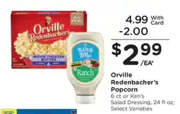 Kroger Orville Redenbacher's Popcorn offer