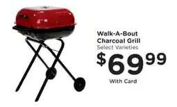 Kroger Walk-A-Bout Charcoal Grill offer