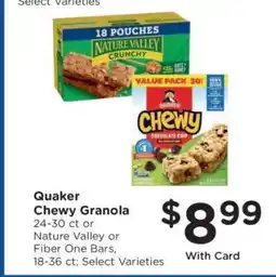 Kroger Quaker Chewy Granola offer