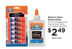 Kroger Elmer’s Clear School Glue offer