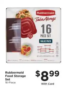 Kroger Rubbermaid Food Storage Set offer