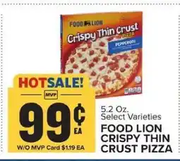 Food Lion FOOD LION CRISPY THIN CRUST PIZZA offer