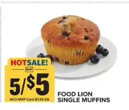Food Lion FOOD LION SINGLE MUFFINS offer