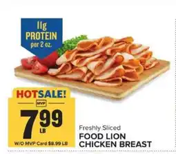 Food Lion FOOD LION CHICKEN BREAST offer