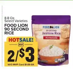 Food Lion FOOD LION 90 SECOND RICE offer