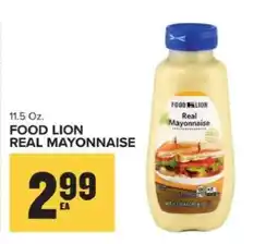 Food Lion FOOD LION REAL MAYONNAISE offer