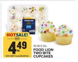 Food Lion FOOD LION TWO-BITE CUPCAKES offer