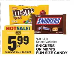 Food Lion SNICKERS OR M&M’S FUN SIZE CANDY offer