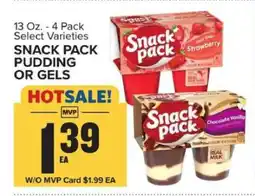 Food Lion Snack Pack Pudding or Gels offer