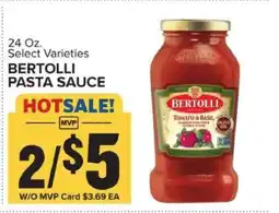 Food Lion Bertolli Pasta Sauce offer