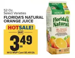 Food Lion Florida's Natural Orange Juice offer