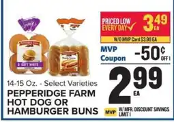 Food Lion Pepperidge Farm Hot Dog or Hamburger Buns offer