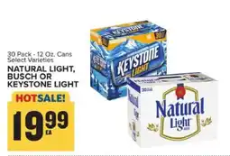 Food Lion Natural Light, Busch or Keystone Light offer