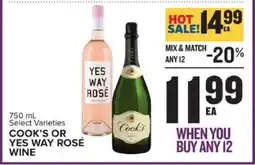 Food Lion COOK'S OR YES WAY ROSÉ WINE offer