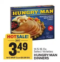 Food Lion Hungry-man Dinners offer