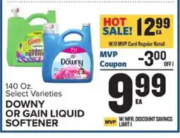 Food Lion Downy or Gain Liquid Softener offer