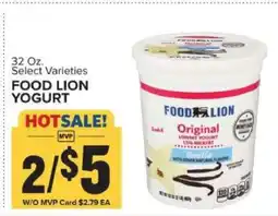 Food Lion FOOD LION YOGURT offer