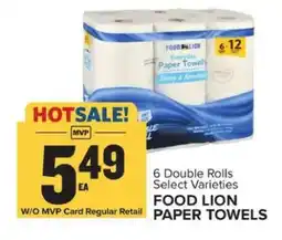 Food Lion FOOD LION PAPER TOWELS offer