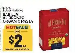 Food Lion Barilla Al Bronzo Organic Pasta offer