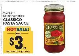 Food Lion Classico Pasta Sauce offer