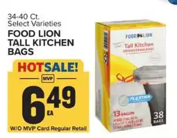 Food Lion FOOD LION TALL KITCHEN BAGS offer