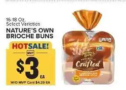 Food Lion Nature's Own Brioche Buns offer