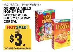 Food Lion General Mills Honey Nut Cheerios or Lucky Charms Cereal offer