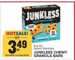 Food Lion JUNKLESS Chewy Granola Bars offer