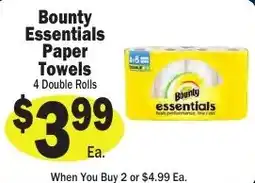 Sellers Bros Bounty Essentials Paper Towels offer