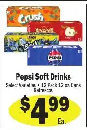 Sellers Bros Pepsi Soft Drinks offer