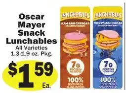 Sellers Bros Oscar Mayer Snack Lunchables offer