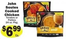 Sellers Bros John Soules Cooked Chicken Tenders or Patties offer