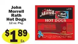 Sellers Bros John Morrell Rath Hot Dogs offer