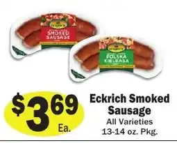 Sellers Bros Eckrich Smoked Sausage offer