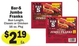 Sellers Bros Bar-S Jumbo Franks offer