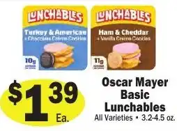 Sellers Bros Oscar Mayer Basic Lunchables offer