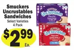 Sellers Bros Smuckers Uncrustables Sandwiches offer