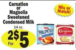 Sellers Bros Carnation or Magnolia Sweetened Condensed Milk offer