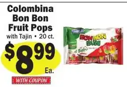 Sellers Bros Colombina bon bon fruit pops offer