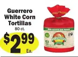 Sellers Bros Guerrero white corn tortillas offer