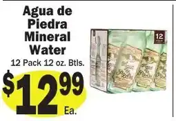 Sellers Bros Agua de Piedra Mineral Water offer